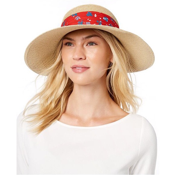 nine west scarf floppy hat